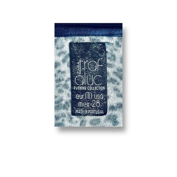 Zara Trafaluc Blue Leopard Animal Print Cardigan Button Up Y2K Retro Boho Top - Picture 2 of 7